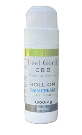 FEEL GOOD - 3500mg Cooling Pain Cream 3 oz ROLL ON